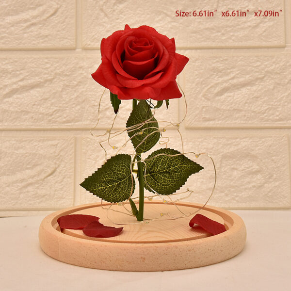 Glass Cover Rose LED Supper Light Valentine Day - Image 5