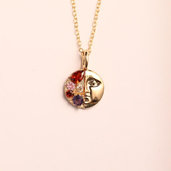 Goddess Vintage Greek Mythology Mogul Art Necklace - Image 5