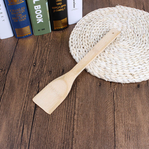 Gifts Wholesale Kitchen Spatula 30cm Nonstick Special Bamboo Shovel Does Not Hurt The Pot Square Bamboo Shovel - Image 3