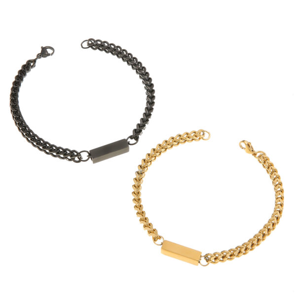 Stainless Steel Vacuum Plating 18K Gold Bracelet - Image 3