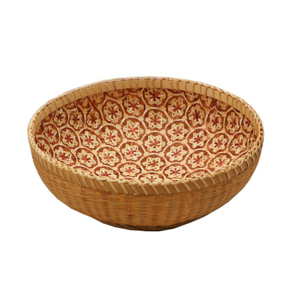 Bamboo Storage Fruit Basket Rattan Kitchen Household - Image 2