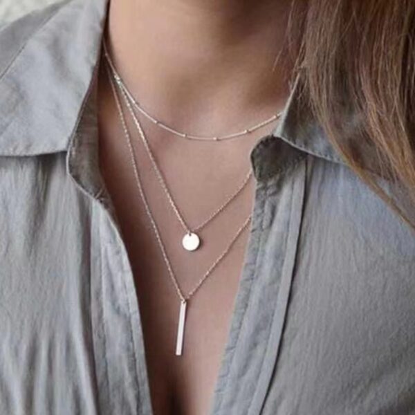 Unique Design Bohemian Line Multi-layer Necklace - Image 7