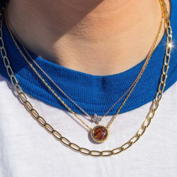 Football Basketball Baseball Personality Sports Style Necklace - Image 3