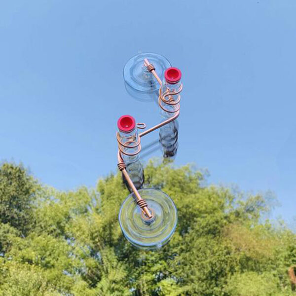 Garden Bird Feeder Supplies Hummingbird Feeder Drinker Suction Cup Easy To Clean Deck Garden Decor Bird Feeders for Wild Birds - Image 6