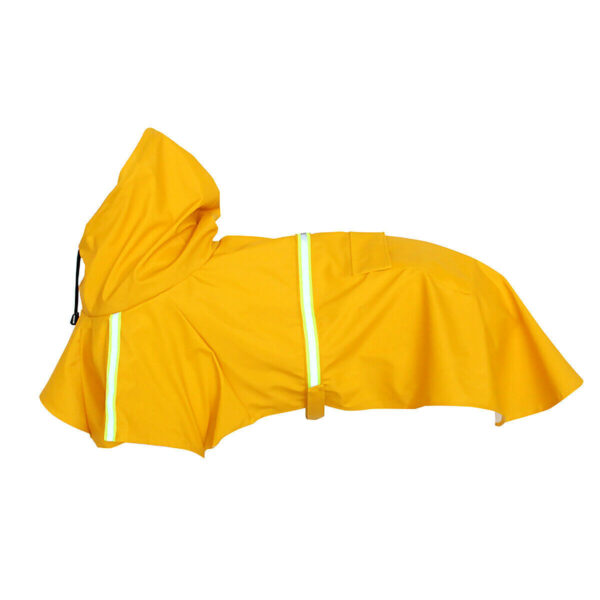 Dog Raincoat,Waterproof Dog Rain Jacket With Safety Reflective Stripe,Hooded Slicker Dachshund Doggy Dog Poncho With Leash For Dogs And Puppies - Image 5