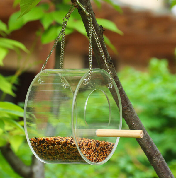 Acrylic Bird Food Box - Image 3