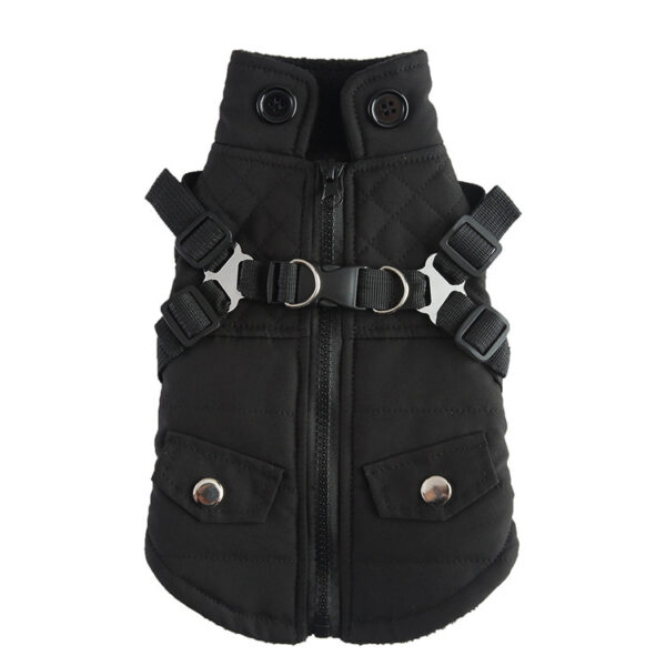 Pet Winter Cotton Dog Clothes Zipper Jacket Dog Supplies - Image 8